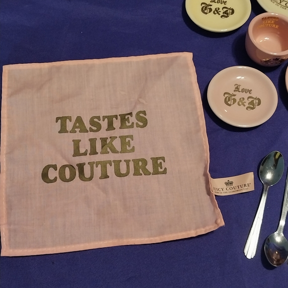 Rare htf juicy couture picnic basket child's tea set - Picture 3 of 12